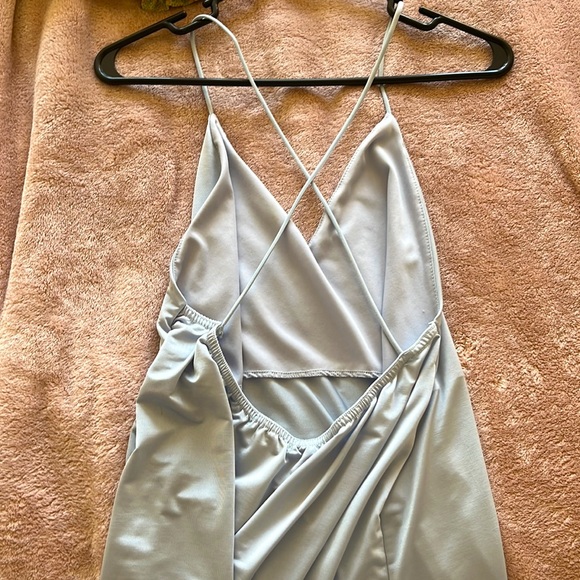 Silky blue dress - Picture 2 of 2